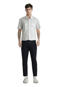 訂造標準領純色襯衫   設計環球項目管理工作人員制服     純色襯衫    保安行業  工廠  保安 SE067
